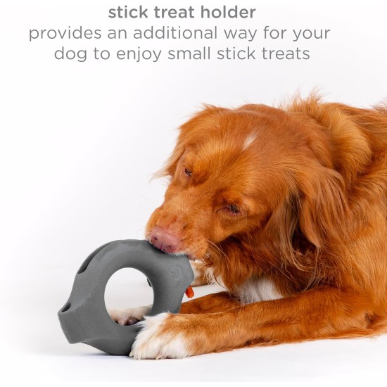 Ubbi Tuggle Dog Toy, Durable Rubber with Ergonomic Grip, for Medium to Large Dog Breeds, Charcoal Ubbi Tuggle Dog Toy, Durable Rubber with Ergonomic Grip, for Medium to Large Dog Breeds, Charcoal