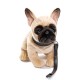 Uni-Toys - French Bulldog (Beige) with Lead - 27 cm (Length) - Plush Dog, Great Dane Pet - Plush Toy, Cuddly Toy Uni-Toys - French Bulldog (Beige) with Lead - 27 cm (Length) - Plush Dog, Great Dane Pet - Plush Toy, Cuddly Toy