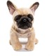 Uni-Toys - French Bulldog (Beige) with Lead - 27 cm (Length) - Plush Dog, Great Dane Pet - Plush Toy, Cuddly Toy Uni-Toys - French Bulldog (Beige) with Lead - 27 cm (Length) - Plush Dog, Great Dane Pet - Plush Toy, Cuddly Toy