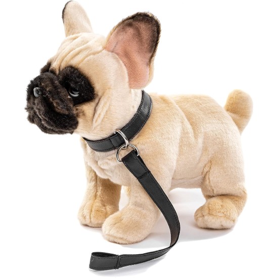 Uni-Toys - French Bulldog (Beige) with Lead - 27 cm (Length) - Plush Dog, Great Dane Pet - Plush Toy, Cuddly Toy Uni-Toys - French Bulldog (Beige) with Lead - 27 cm (Length) - Plush Dog, Great Dane Pet - Plush Toy, Cuddly Toy
