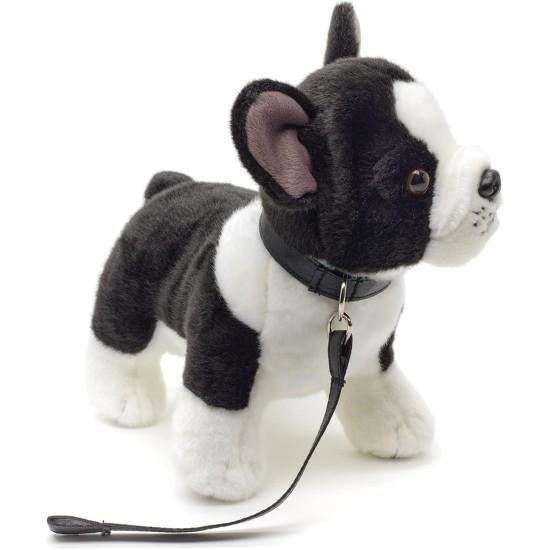 Uni-Toys - French Bulldog (Beige) with Lead - 27 cm (Length) - Plush Dog, Great Dane Pet - Plush Toy, Cuddly Toy Uni-Toys - French Bulldog (Beige) with Lead - 27 cm (Length) - Plush Dog, Great Dane Pet - Plush Toy, Cuddly Toy
