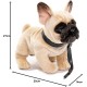 Uni-Toys - French Bulldog (Beige) with Lead - 27 cm (Length) - Plush Dog, Great Dane Pet - Plush Toy, Cuddly Toy Uni-Toys - French Bulldog (Beige) with Lead - 27 cm (Length) - Plush Dog, Great Dane Pet - Plush Toy, Cuddly Toy