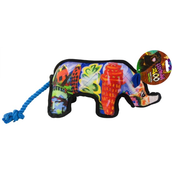 Urban Zoo Interactive Dog Toy Zoo Urbano Super Hard Rope Rhino Jumbo Urban Zoo Interactive Dog Toy Zoo Urbano Super Hard Rope Rhino Jumbo