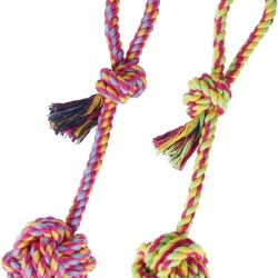 Vivifying Dog Rope Toys, Pack of 2 Interactive Braided Cotton Pet Chew Rope Toys for Dog Teeth Cleaning Vivifying Dog Rope Toys, Pack of 2 Interactive Braided Cotton Pet Chew Rope Toys for Dog Teeth Cleaning