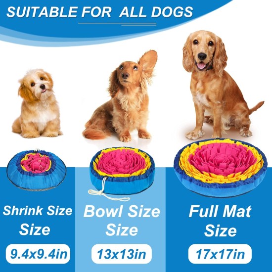 Vivifying Sniffing Rug for Dogs, Interactive Sniffing Rug Dog, Washable Intelligence Toy for Small and Medium Dogs (Pink/Yellow) Vivifying Sniffing Rug for Dogs, Interactive Sniffing Rug Dog, Washable Intelligence Toy for Small and Medium Dogs (Pink/Yellow)