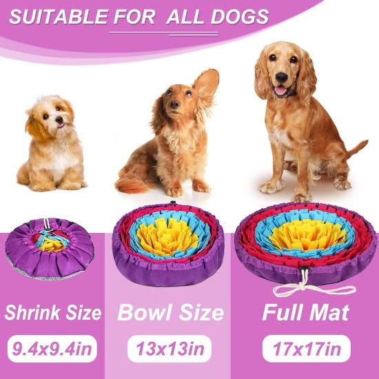 Vivifying Sniffing Rug for Dogs, Interactive Sniffing Rug Dog, Washable Intelligence Toy for Small and Medium Dogs (Pink/Yellow) Vivifying Sniffing Rug for Dogs, Interactive Sniffing Rug Dog, Washable Intelligence Toy for Small and Medium Dogs (Pink/Yellow)