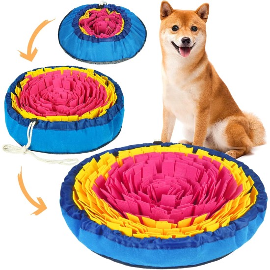 Vivifying Sniffing Rug for Dogs, Interactive Sniffing Rug Dog, Washable Intelligence Toy for Small and Medium Dogs (Pink/Yellow) Vivifying Sniffing Rug for Dogs, Interactive Sniffing Rug Dog, Washable Intelligence Toy for Small and Medium Dogs (Pink/Yellow)