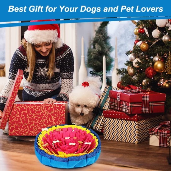 Vivifying Sniffing Rug for Dogs, Interactive Sniffing Rug Dog, Washable Intelligence Toy for Small and Medium Dogs (Pink/Yellow) Vivifying Sniffing Rug for Dogs, Interactive Sniffing Rug Dog, Washable Intelligence Toy for Small and Medium Dogs (Pink/Yellow)