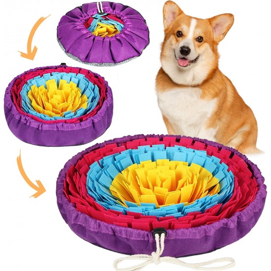 Vivifying Snuffle Rug for Dogs, Durable Dog Toy Large Dogs, Washable Interactive Toy, Sniffing Rug for Large Dogs and Puppies (Yellow/Purple) Vivifying Snuffle Rug for Dogs, Durable Dog Toy Large Dogs, Washable Interactive Toy, Sniffing Rug for Large Dogs and Puppies (Yellow/Purple)