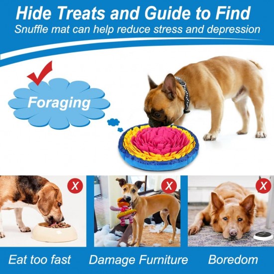 Vivifying Snuffle Rug for Dogs, Durable Dog Toy Large Dogs, Washable Interactive Toy, Sniffing Rug for Large Dogs and Puppies (Yellow/Purple) Vivifying Snuffle Rug for Dogs, Durable Dog Toy Large Dogs, Washable Interactive Toy, Sniffing Rug for Large Dogs and Puppies (Yellow/Purple)