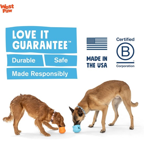 WEST PAW Zogoflex Toppl Treat Dispenser Dog Toy Puzzle - Interactive Chew Toy for Dogs - Dog Toy for Moderate Chewers, Fetch, Catch - Holds Dry Food, Treats, XL WEST PAW Zogoflex Toppl Treat Dispenser Dog Toy Puzzle - Interactive Chew Toy for Dogs - Dog Toy for Moderate Chewers, Fetch, Catch - Holds Dry Food, Treats, XL