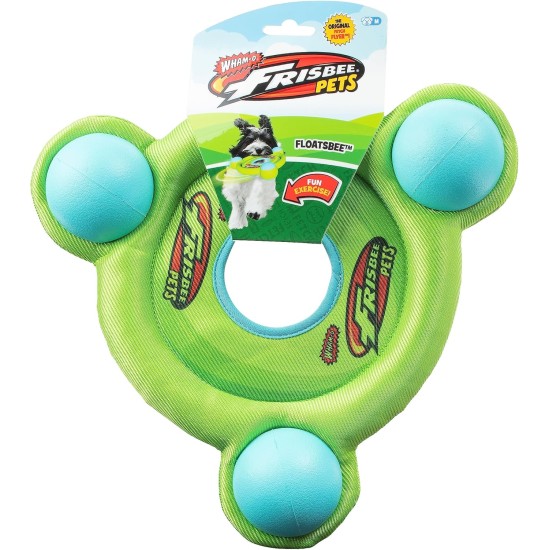 Wham-O Pets Frisbee Floatsbee - Water and Land Game Frisbee - Ball and Disc Dog Toy Wham-O Pets Frisbee Floatsbee - Water and Land Game Frisbee - Ball and Disc Dog Toy