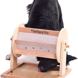 Wheel of Fortune - My Intelligent Dogs Interaktives Katzen- und Hundespielzeug aus Holz Intelligentes Spielzeug für Hunde und Katzen Wheel of Fortune - My Intelligent Dogs Interaktives Katzen- und Hundespielzeug aus Holz Intelligentes Spielzeug für Hunde und Katzen
