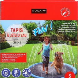 Wouapy Foldable Dog Pool Portable Non-Slip Outdoor Blue with Sprinkler Pump Size S Ø100cm Wouapy Foldable Dog Pool Portable Non-Slip Outdoor Blue with Sprinkler Pump Size S Ø100cm