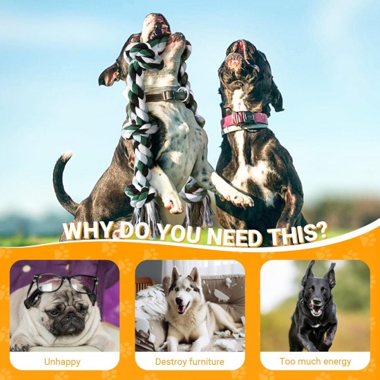 Ycozy XXL Dog Toy Indestructible 100 cm Rope Dog Toy with 6 Knots Dental Health and Teeth Cleaning Types for Medium Large Dogs and Aggressive Chewers Ycozy XXL Dog Toy Indestructible 100 cm Rope Dog Toy with 6 Knots Dental Health and Teeth Cleaning Types for Medium Large Dogs and Aggressive Chewers
