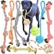 Youngever Large Dog Rope Toy Set for Large Dogs, Puppy Dogs, Puppy Chew Toy, Teething Toy, Dog Rope Chew Toy for Medium to Large Dogs (Pack of 8) Youngever Large Dog Rope Toy Set for Large Dogs, Puppy Dogs, Puppy Chew Toy, Teething Toy, Dog Rope Chew Toy for Medium to Large Dogs (Pack of 8)
