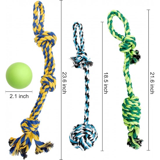 Youngever Large Dog Rope Toy Set for Large Dogs, Puppy Dogs, Puppy Chew Toy, Teething Toy, Dog Rope Chew Toy for Medium to Large Dogs (Pack of 8) Youngever Large Dog Rope Toy Set for Large Dogs, Puppy Dogs, Puppy Chew Toy, Teething Toy, Dog Rope Chew Toy for Medium to Large Dogs (Pack of 8)