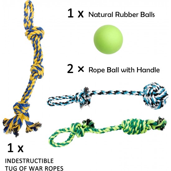 Youngever Large Dog Rope Toy Set for Large Dogs, Puppy Dogs, Puppy Chew Toy, Teething Toy, Dog Rope Chew Toy for Medium to Large Dogs (Pack of 8) Youngever Large Dog Rope Toy Set for Large Dogs, Puppy Dogs, Puppy Chew Toy, Teething Toy, Dog Rope Chew Toy for Medium to Large Dogs (Pack of 8)