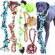 Youngever Large Dog Rope Toy Set for Large Dogs, Puppy Dogs, Puppy Chew Toy, Teething Toy, Dog Rope Chew Toy for Medium to Large Dogs (Pack of 8) Youngever Large Dog Rope Toy Set for Large Dogs, Puppy Dogs, Puppy Chew Toy, Teething Toy, Dog Rope Chew Toy for Medium to Large Dogs (Pack of 8)