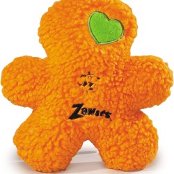 Zanies Embroidered Berber Boy Dog Toys, Orange Zanies Embroidered Berber Boy Dog Toys, Orange