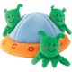 Zippy Paws ZP950 Burrow Aliens in UFO Dog Toy, 200 g