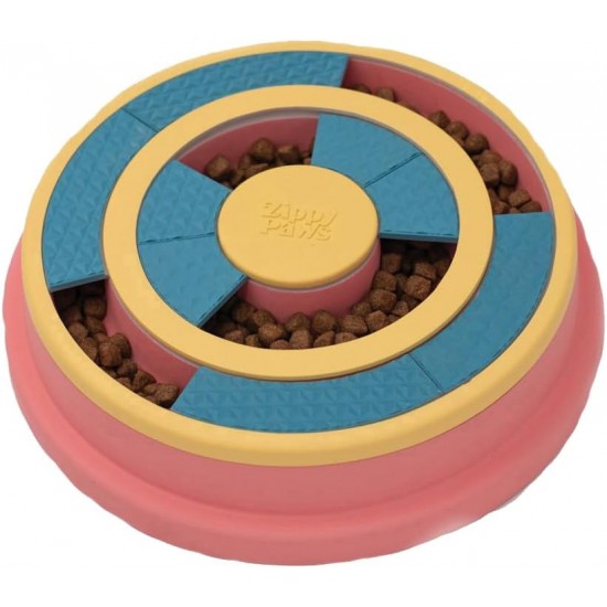 ZippyPaws - Interactive Dog Toy - SmartyPaws Puzzler Feeding Bowl - Wagging Wheel ZippyPaws - Interactive Dog Toy - SmartyPaws Puzzler Feeding Bowl - Wagging Wheel