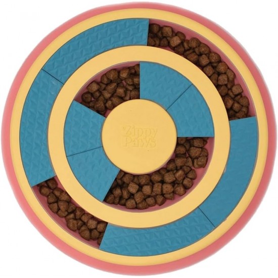 ZippyPaws - Interactive Dog Toy - SmartyPaws Puzzler Feeding Bowl - Wagging Wheel ZippyPaws - Interactive Dog Toy - SmartyPaws Puzzler Feeding Bowl - Wagging Wheel