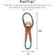 ZippyPaws - Monkey RopeTugz Squeaky and Plush Rope Dog Toy, Red