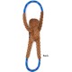 ZippyPaws - Monkey RopeTugz Squeaky and Plush Rope Dog Toy, Red