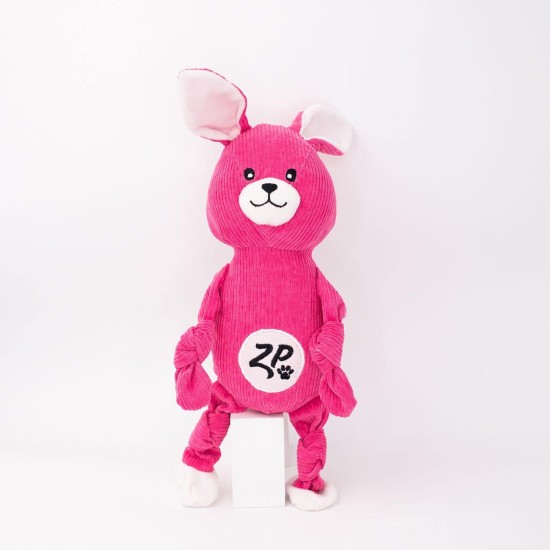 ZippyPaws Cuddlerz Corduroy Squeaky Plush Dog Toy with Soft Filling Interactive Dog Toy Gives Hugs - Pink Bunny ZippyPaws Cuddlerz Corduroy Squeaky Plush Dog Toy with Soft Filling Interactive Dog Toy Gives Hugs - Pink Bunny