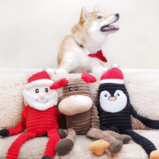 ZippyPaws Spencer the Crinkle Monkey - Large Rainbow, Box of 24 - Soft and Silent Dog Toy with Crinkle Sound, Promotes Fun and Exercise for Dogs of All Sizes ZippyPaws Spencer the Crinkle Monkey - Large Rainbow, Box of 24 - Soft and Silent Dog Toy with Crinkle Sound, Promotes Fun and Exercise for Dogs of All Sizes