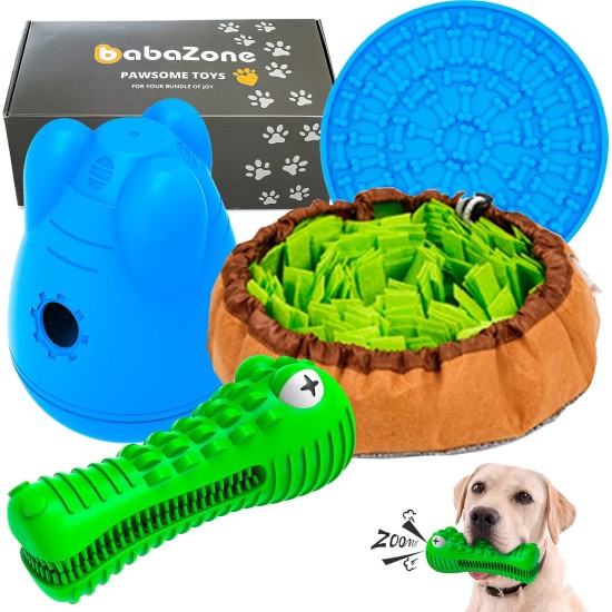 babaZone Dog Toys for Medium and Large Breeds GiftPuzzleBox for Your Smart Pet Snuffle Mat, Lick Mat, Dental Chew Toy, Feeder, Interactive Cool Stuff babaZone Dog Toys for Medium and Large Breeds GiftPuzzleBox for Your Smart Pet Snuffle Mat, Lick Mat, Dental Chew Toy, Feeder, Interactive Cool Stuff