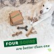 Benebone Durable Dog Chew Toy Box for Aggressive Chewers with Wishbone, Fishbone, Stick & Zaggler, Medium Benebone Durable Dog Chew Toy Box for Aggressive Chewers with Wishbone, Fishbone, Stick & Zaggler, Medium