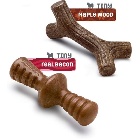 Benebone Durable Dog Chew Toy Box for Aggressive Chewers with Wishbone, Fishbone, Stick & Zaggler, Medium Benebone Durable Dog Chew Toy Box for Aggressive Chewers with Wishbone, Fishbone, Stick & Zaggler, Medium