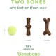 Benebone Durable Dog Chew Toy Box for Aggressive Chewers with Wishbone, Fishbone, Stick & Zaggler, Medium