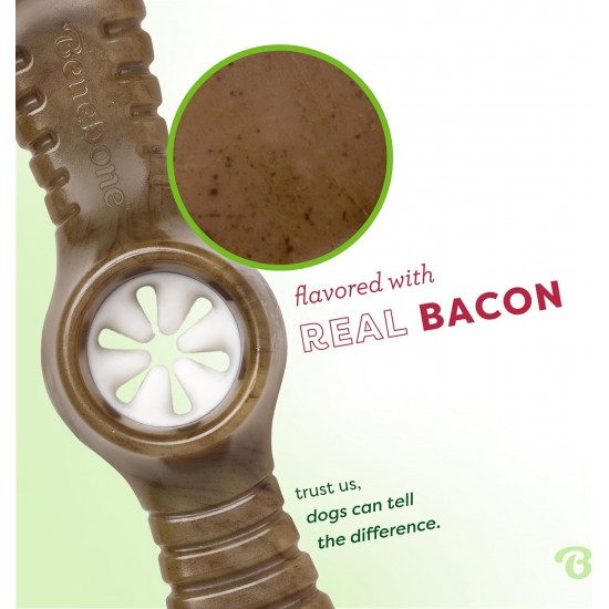 Benebone Durable Interactive Pawplexer Dog Chew Toy for Aggressive Chewers, Real Bacon, Small Benebone Durable Interactive Pawplexer Dog Chew Toy for Aggressive Chewers, Real Bacon, Small