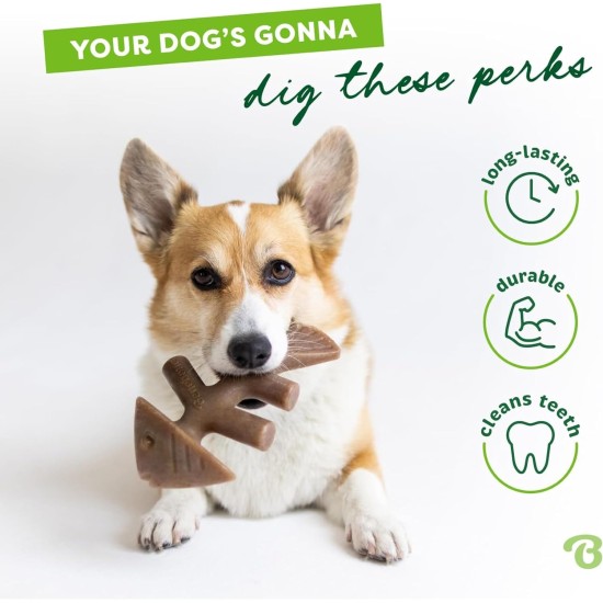 Benebone Medium Fishbone for Dogs - Herringbone Chew Toy Benebone Medium Fishbone for Dogs - Herringbone Chew Toy