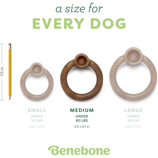 Benebone Medium Fishbone for Dogs - Herringbone Chew Toy Benebone Medium Fishbone for Dogs - Herringbone Chew Toy
