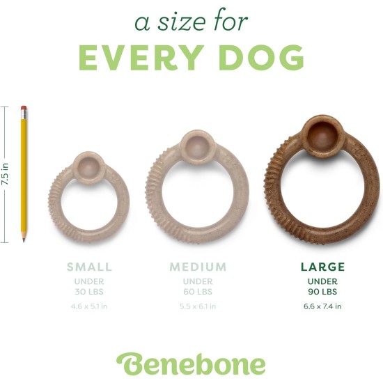 Benebone Medium Fishbone for Dogs - Herringbone Chew Toy Benebone Medium Fishbone for Dogs - Herringbone Chew Toy