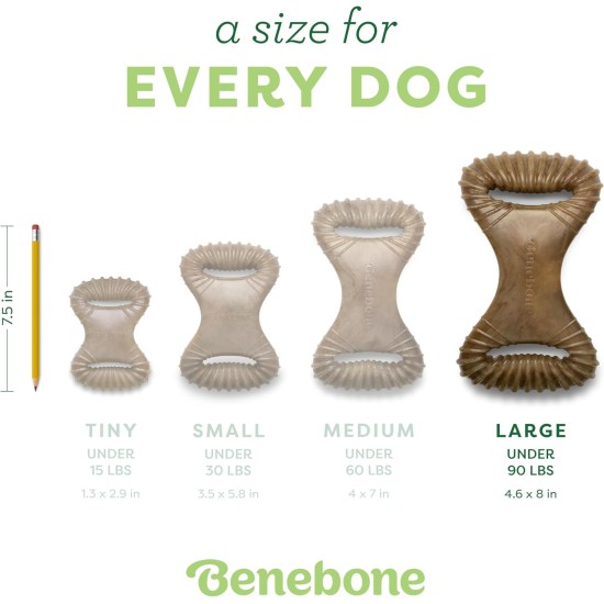 Benebone Medium Fishbone for Dogs - Herringbone Chew Toy Benebone Medium Fishbone for Dogs - Herringbone Chew Toy