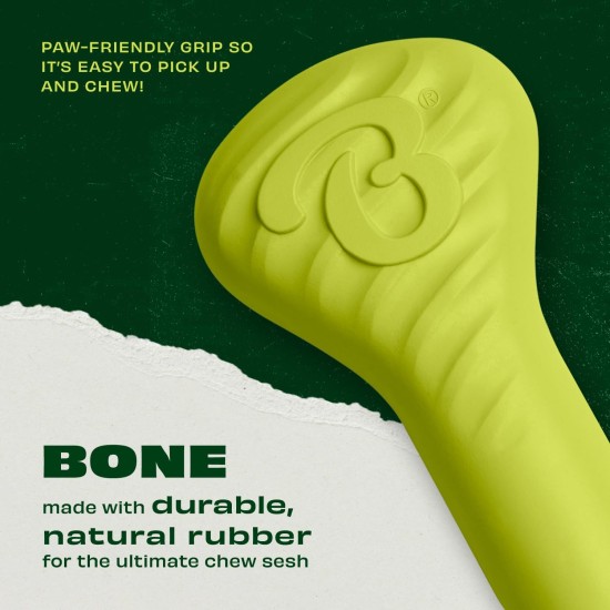 Benebone Pawbler Interactive Natural Rubber Dog Toy with Treat and Dry Food Dispenser - Ideal for Boredom - Medium/Large Benebone Pawbler Interactive Natural Rubber Dog Toy with Treat and Dry Food Dispenser - Ideal for Boredom - Medium/Large