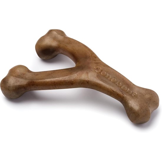 Benebone Wishbone Real Bacon Medium Durable Dog Chew Toy for Aggressive Chewers Benebone Wishbone Real Bacon Medium Durable Dog Chew Toy for Aggressive Chewers