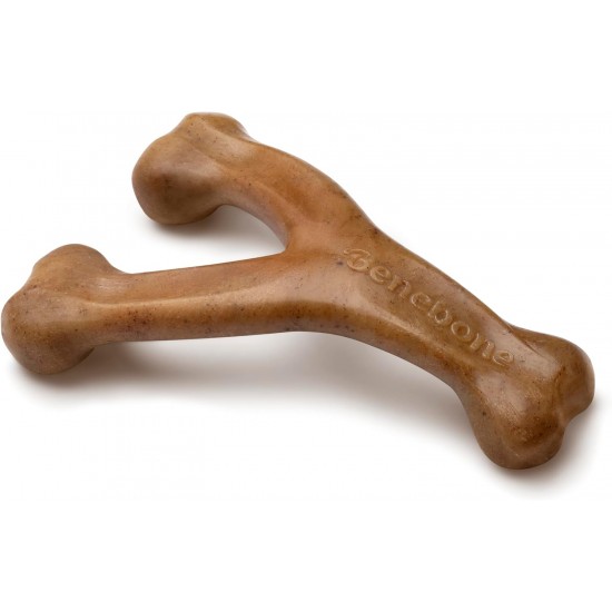 Benebone Wishbone Real Bacon Medium Durable Dog Chew Toy for Aggressive Chewers Benebone Wishbone Real Bacon Medium Durable Dog Chew Toy for Aggressive Chewers