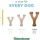 Benebone Wishbone Real Bacon Medium Durable Dog Chew Toy for Aggressive Chewers