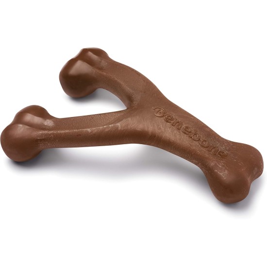 Benebone Wishbone Real Bacon Medium Durable Dog Chew Toy for Aggressive Chewers Benebone Wishbone Real Bacon Medium Durable Dog Chew Toy for Aggressive Chewers