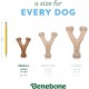Benebone Wishbone Real Bacon Medium Durable Dog Chew Toy for Aggressive Chewers