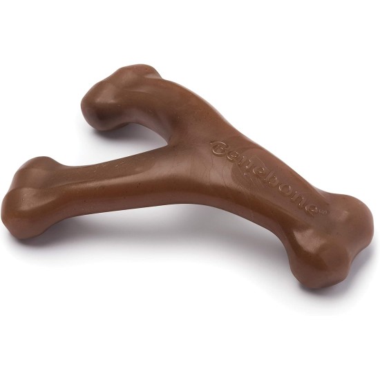 Benebone Wishbone Real Bacon Medium Durable Dog Chew Toy for Aggressive Chewers Benebone Wishbone Real Bacon Medium Durable Dog Chew Toy for Aggressive Chewers