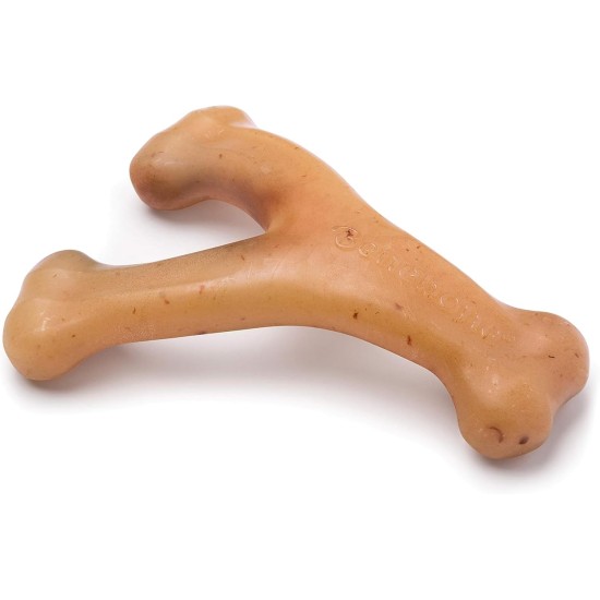 Benebone Wishbone Real Bacon Medium Durable Dog Chew Toy for Aggressive Chewers Benebone Wishbone Real Bacon Medium Durable Dog Chew Toy for Aggressive Chewers