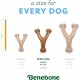 Benebone Wishbone Real Bacon Medium Durable Dog Chew Toy for Aggressive Chewers