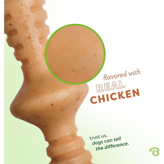 Benebone Zaggler Indestructible Rolling Dog Chew Toy for Aggressive Chewers, Long-Lasting Durable Boredom Breaker for Dogs, Real Chicken Flavour, for Medium Dogs, Made in Benebone Zaggler Indestructible Rolling Dog Chew Toy for Aggressive Chewers, Long-Lasting Durable Boredom Breaker for Dogs, Real Chicken Flavour, for Medium Dogs, Made in